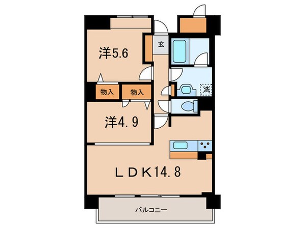 セリシール夙川苦楽園の物件間取画像